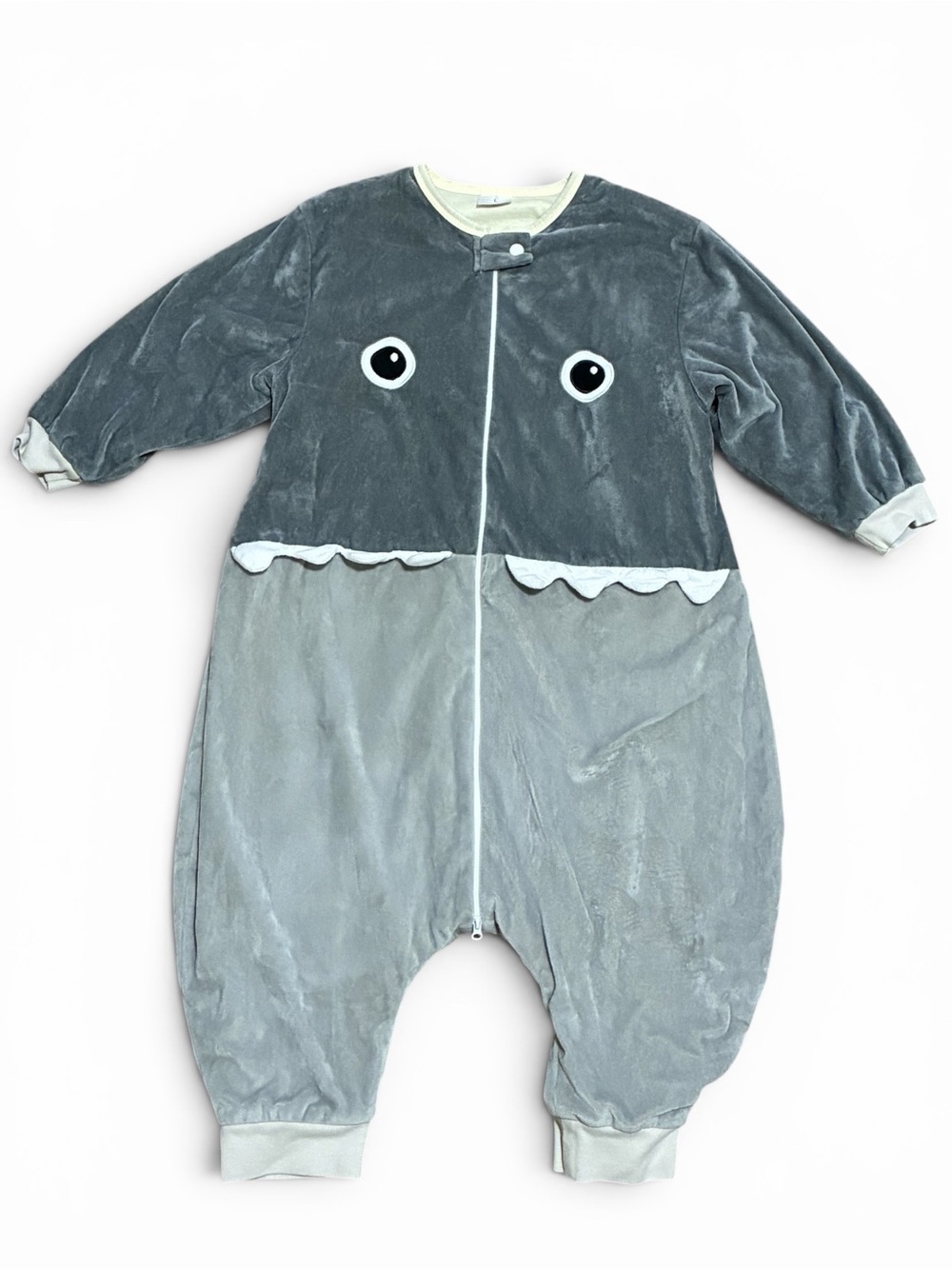 MICHLEY Kids Shark Bodysuit Large One Piece Sleeper Romper Soft Velvet Toddler L